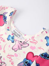 Load image into Gallery viewer, Valentine Character Love Print Dress for Toddler Girls