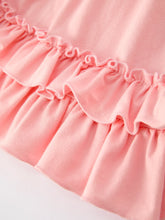 Load image into Gallery viewer, Valentine’s Day Sweetheart Pink Ruffle Girls Dress