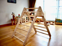 Load image into Gallery viewer, 4 Pieces Climbing Set - Climbing Triangle, Arch Rocker, Pillow, and 2in1 Ramp