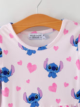 Load image into Gallery viewer, Valentine's Day Character Print Ruffle Long Sleeve Girls Dress