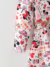 Load image into Gallery viewer, Valentine's Day Girls Balloon Fireworks Character Print Long Sleeve Dress