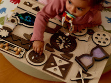 Load image into Gallery viewer, Wooden Busy Board for Toddlers