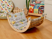 Load image into Gallery viewer, Medium Montessori Climbing Arch/Rocker with Pillow & Ramp Set