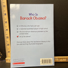 Load image into Gallery viewer, Who is Barack Obama? (Who HQ) (Roberta Edwards) (Notable Person) (Black History Month) (Grosset & Dunlap Cover) -series educational paperback
