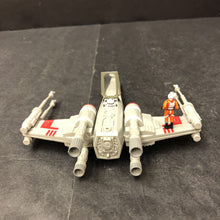 Load image into Gallery viewer, Micro Machines Action Fleet Luke's X-Wing Star Fighter Plane w/Figures 1995 Vintage Collectible