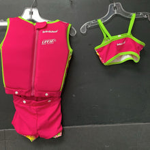 Load image into Gallery viewer, Child 3pc Flower Life Jacket/Life Vest Swim Suit
