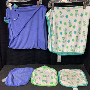 5pc Infant Towel & Wash Cloth Set
