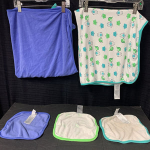 5pc Infant Towel & Wash Cloth Set
