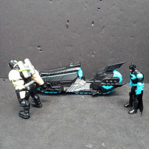 Batman vs. Bane Batcycle Motorcycle w/Figures