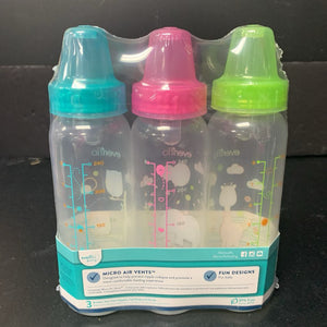 Girl 3pk Classic Prints Micro Air Vents Help Prevent Nipple Collapse [NEW]
