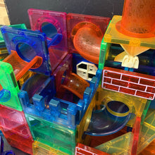 Load image into Gallery viewer, magnetic tiles marble run
