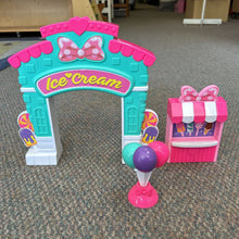 Load image into Gallery viewer, Minnie Mouse Ice Cream Shop Remote Control Car w/Car Raceway Track Battery Operated