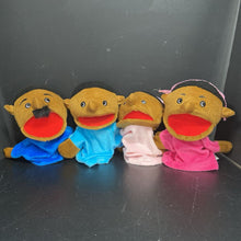 Load image into Gallery viewer, 4pk African American Hand Puppets (Get Ready Kids)