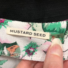 Load image into Gallery viewer, Floral Tie Front Bell Sleeve Wrap Crop Top (Mustard Seed)