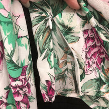 Load image into Gallery viewer, Floral Tie Front Bell Sleeve Wrap Crop Top (Mustard Seed)