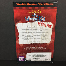 Load image into Gallery viewer, Diary of a Wimpy Kid Mad Libs (Patrick Kinney) -activity series paperback
