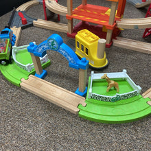 Load image into Gallery viewer, Busy Island Wooden Train Track w/Trains & Accessories