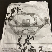 Load image into Gallery viewer, Busy Island Wooden Train Track w/Trains & Accessories