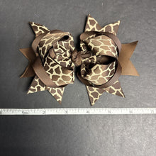 Load image into Gallery viewer, Exotic Giraffre Print Hairbow Clip