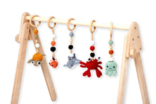 Load image into Gallery viewer, Montessori Baby Gym & Hanging Toys Set | Wooden Play Gym for Babies