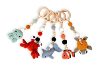 Load image into Gallery viewer, Montessori Baby Gym & Hanging Toys Set | Wooden Play Gym for Babies