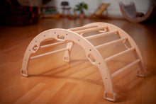 Load image into Gallery viewer, Medium Montessori Climbing Arch/Rocker with Pillow & Ramp Set