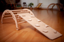 Load image into Gallery viewer, Medium Montessori Climbing Arch/Rocker with Pillow & Ramp Set
