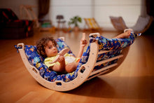 Load image into Gallery viewer, Medium Montessori Climbing Arch/Rocker with Pillow & Ramp Set