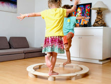 Load image into Gallery viewer, Circular Wooden Balance Beam Set | Montessori