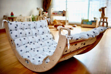 Load image into Gallery viewer, Climbing Arch / Rocker and White Star Pillow | Imaginative Play Set