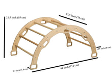 Load image into Gallery viewer, Large Montessori Climbing Arch/Rocker with Pillow Set