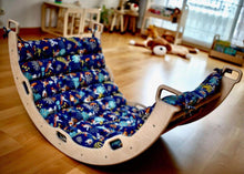 Load image into Gallery viewer, Large Montessori Climbing Arch/Rocker with Pillow Set