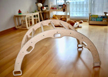 Load image into Gallery viewer, Large Montessori Climbing Arch/Rocker with Pillow Set