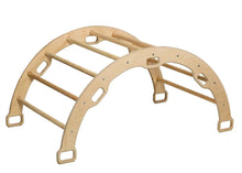 Load image into Gallery viewer, Large Montessori Climbing Arch/Rocker with Pillow Set