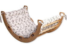 Load image into Gallery viewer, Large Montessori Climbing Arch/Rocker with Pillow Set