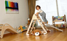 Load image into Gallery viewer, Climbing Triangle with Ramp | Foldable Montessori Climbing Set