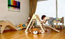 Load image into Gallery viewer, Climbing Triangle with Ramp | Foldable Montessori Climbing Set