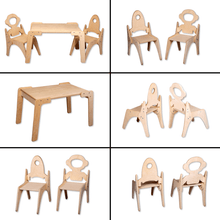 Load image into Gallery viewer, Montessori Table and Chair Set