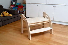 Load image into Gallery viewer, Twins Montessori Kitchen Stool - Wooden Step Stool for Kids