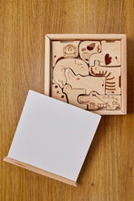 Load image into Gallery viewer, Wooden Safari Animal Puzzle Box for Toddlers