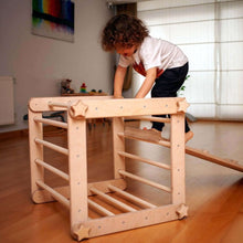 Load image into Gallery viewer, Montessori Climbing Triangle Cube with Reversible Ramp