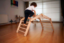 Load image into Gallery viewer, Montessori Climbing Triangle Cube with Reversible Ramp