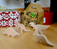 Load image into Gallery viewer, Wooden Dinosaur Set