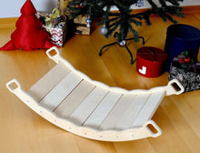 Load image into Gallery viewer, XL Wooden Balance Board for Toddlers Montessori Balance Toy with Pillow