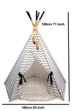 Load image into Gallery viewer, XL Teepee Tent and Play Mat Set