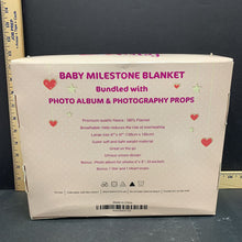 Load image into Gallery viewer, baby milestone blanket
