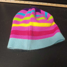 Load image into Gallery viewer, Girls striped rainbow dash winter hat
