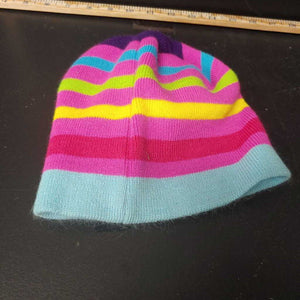Girls striped rainbow dash winter hat