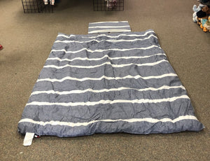 2pc Striped comforter bedding set