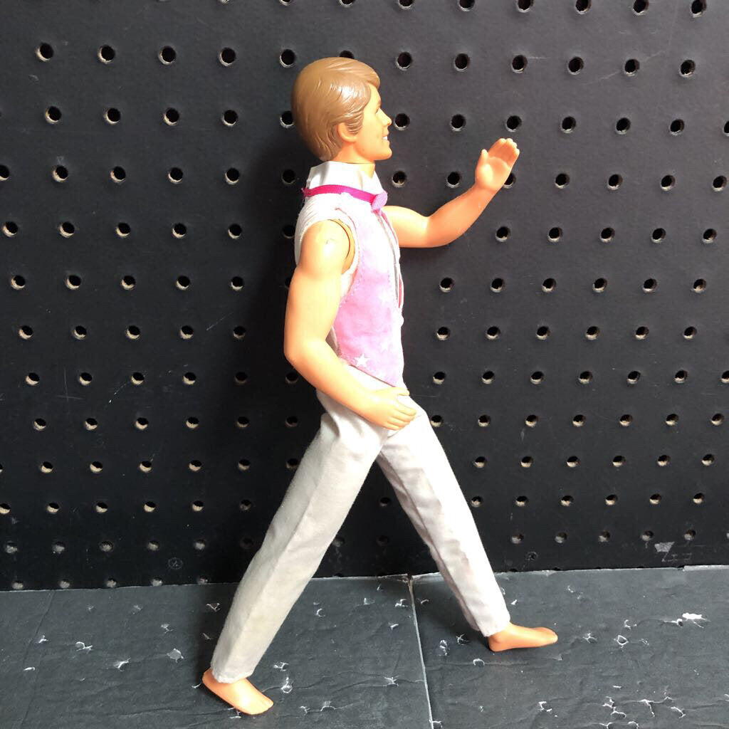 Vintage 1968 Ken Action Doll with Pink Tuxedo Suit